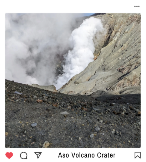 Aso Volcano Crater